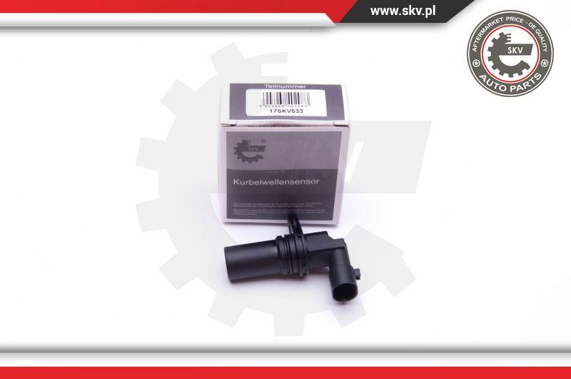 Esen SKV 17SKV533 - Датчик импульсов, коленвал autospares.lv