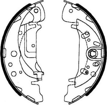 E.T.F. 09-0583 - Комплект тормозных колодок, барабанные autospares.lv