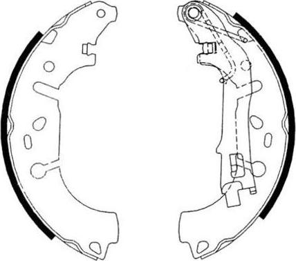 E.T.F. 09-0646 - Комплект тормозных колодок, барабанные autospares.lv