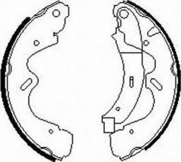 E.T.F. 09-0641 - Комплект тормозных колодок, барабанные autospares.lv