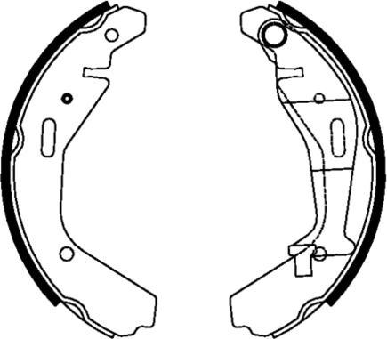 E.T.F. 09-0659 - Комплект тормозных колодок, барабанные autospares.lv