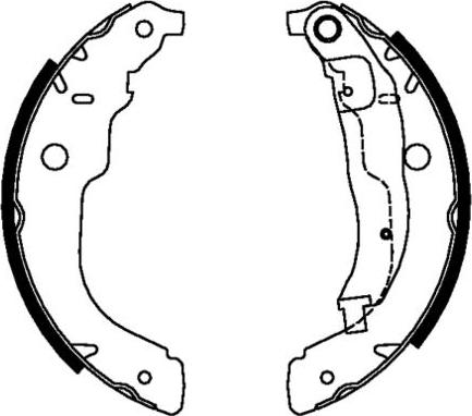 E.T.F. 09-0661 - Комплект тормозных колодок, барабанные autospares.lv