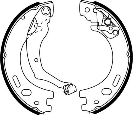 E.T.F. 09-0663 - Комплект тормозных колодок, барабанные autospares.lv