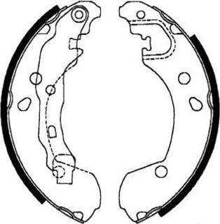 E.T.F. 09-0617 - Комплект тормозных колодок, барабанные autospares.lv