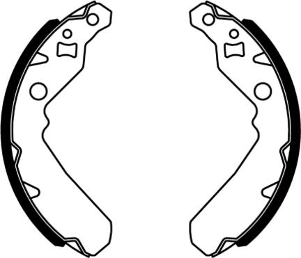 E.T.F. 09-0686 - Комплект тормозных колодок, барабанные autospares.lv