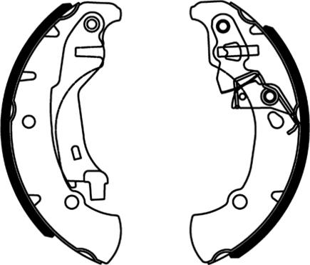 E.T.F. 09-0683 - Комплект тормозных колодок, барабанные autospares.lv