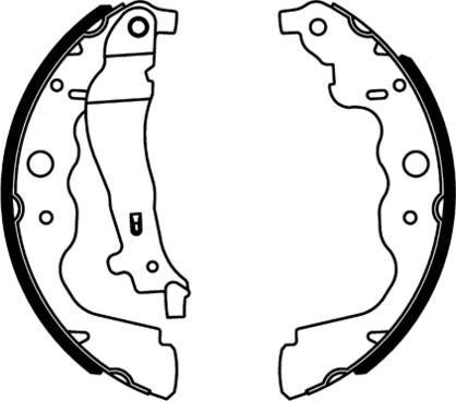 E.T.F. 09-0682 - Комплект тормозных колодок, барабанные autospares.lv