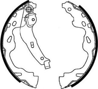 E.T.F. 09-0633 - Комплект тормозных колодок, барабанные autospares.lv