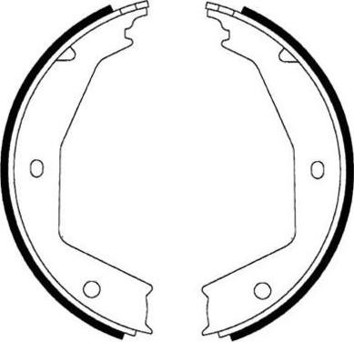 E.T.F. 09-0632 - Комплект тормозов, ручник, парковка autospares.lv