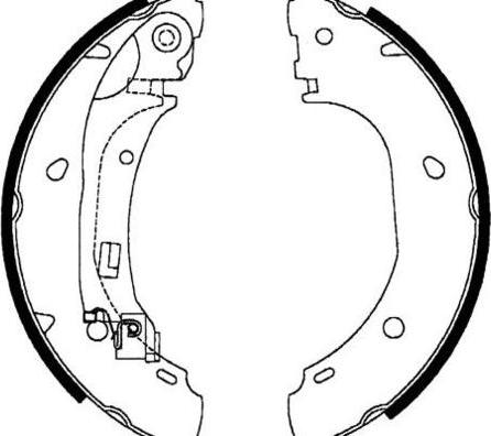 E.T.F. 09-0626 - Комплект тормозных колодок, барабанные autospares.lv