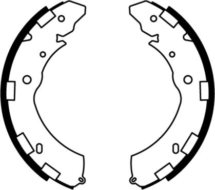 E.T.F. 09-0679 - Комплект тормозных колодок, барабанные autospares.lv