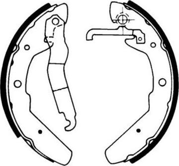 E.T.F. 09-0370 - Комплект тормозных колодок, барабанные autospares.lv