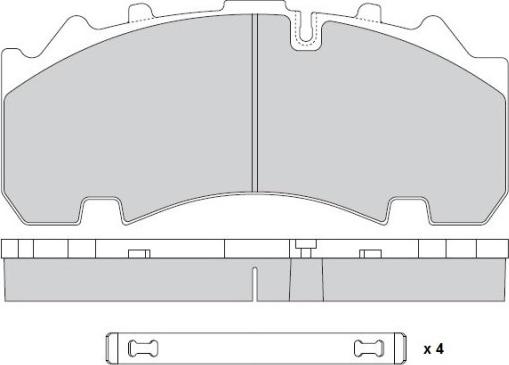 E.T.F. 12-5337 - Тормозные колодки, дисковые, комплект autospares.lv