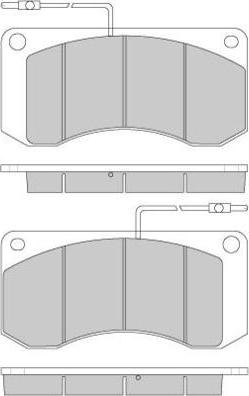 E.T.F. 12-5241 - Тормозные колодки, дисковые, комплект autospares.lv