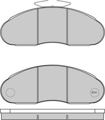 E.T.F. 12-5261 - Тормозные колодки, дисковые, комплект autospares.lv