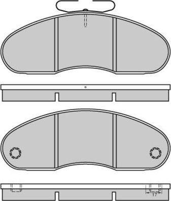 E.T.F. 12-5224 - Тормозные колодки, дисковые, комплект autospares.lv