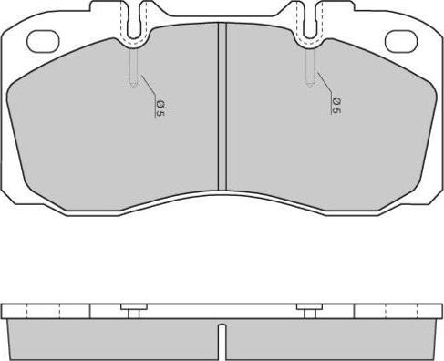 E.T.F. 12-5272 - Тормозные колодки, дисковые, комплект autospares.lv