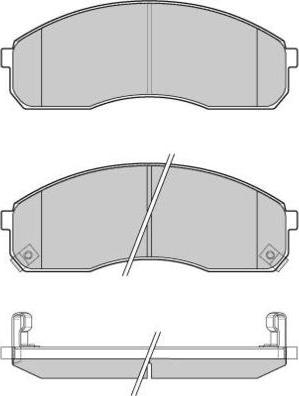 E.T.F. 12-0991 - Тормозные колодки, дисковые, комплект autospares.lv