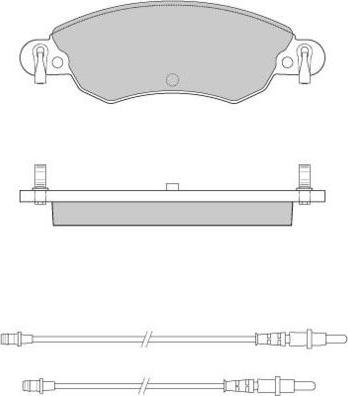 E.T.F. 12-0940 - Тормозные колодки, дисковые, комплект autospares.lv