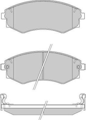 E.T.F. 12-0941 - Тормозные колодки, дисковые, комплект autospares.lv