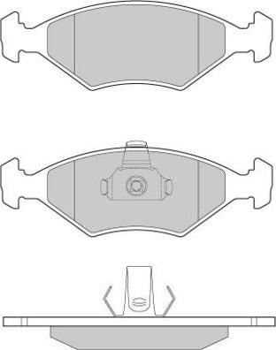 E.T.F. 12-0959 - Тормозные колодки, дисковые, комплект autospares.lv