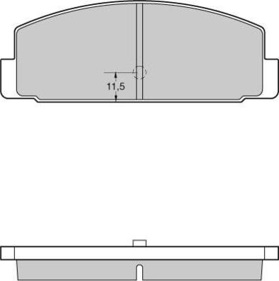 E.T.F. 12-0954 - Тормозные колодки, дисковые, комплект autospares.lv