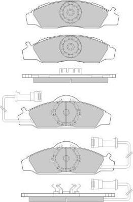 E.T.F. 12-0955 - Тормозные колодки, дисковые, комплект autospares.lv