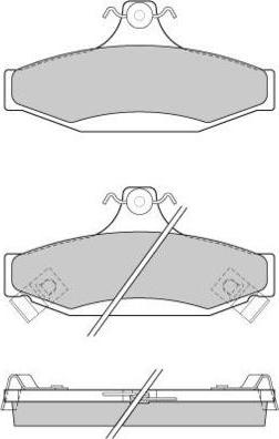 E.T.F. 12-0956 - Тормозные колодки, дисковые, комплект autospares.lv