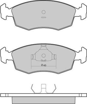 E.T.F. 12-0950 - Тормозные колодки, дисковые, комплект autospares.lv