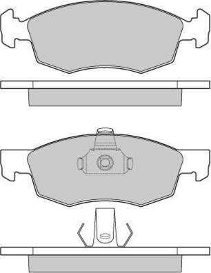 E.T.F. 12-0951 - Тормозные колодки, дисковые, комплект autospares.lv