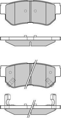 E.T.F. 12-0966 - Тормозные колодки, дисковые, комплект autospares.lv