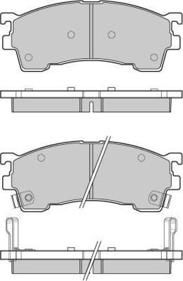 E.T.F. 12-0961 - Тормозные колодки, дисковые, комплект autospares.lv