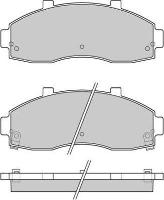 E.T.F. 12-0901 - Тормозные колодки, дисковые, комплект autospares.lv