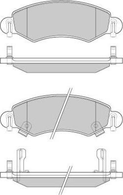 E.T.F. 12-0907 - Тормозные колодки, дисковые, комплект autospares.lv