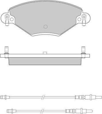 E.T.F. 12-0939 - Тормозные колодки, дисковые, комплект autospares.lv