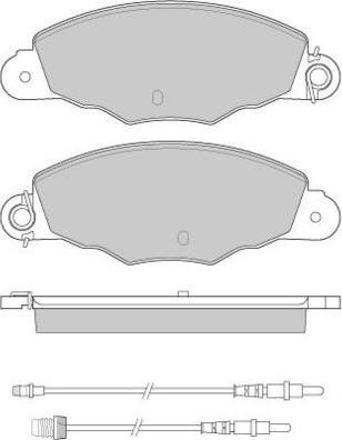 E.T.F. 12-0930 - Тормозные колодки, дисковые, комплект autospares.lv