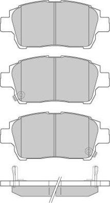 4U Autoparts 37689TY - Тормозные колодки, дисковые, комплект autospares.lv