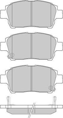 Equal Quality PF1166 - Тормозные колодки, дисковые, комплект autospares.lv