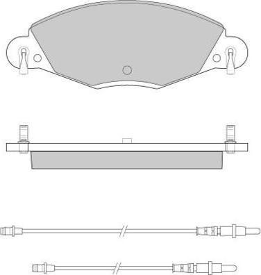 E.T.F. 12-0937 - Тормозные колодки, дисковые, комплект autospares.lv