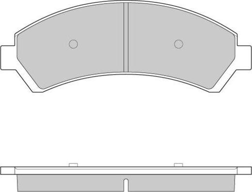 Remsa 2688.10 - Тормозные колодки, дисковые, комплект autospares.lv