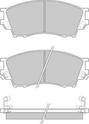 E.T.F. 12-0923 - Тормозные колодки, дисковые, комплект autospares.lv