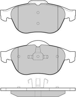 E.T.F. 12-0970 - Тормозные колодки, дисковые, комплект autospares.lv