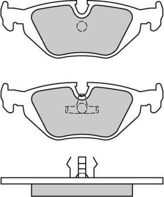 E.T.F. 12-0498 - Тормозные колодки, дисковые, комплект autospares.lv