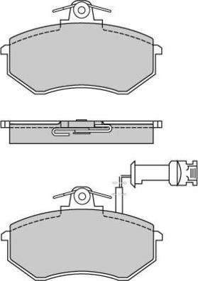 E.T.F. 12-0497 - Тормозные колодки, дисковые, комплект autospares.lv