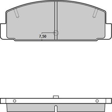 E.T.F. 12-0448 - Тормозные колодки, дисковые, комплект autospares.lv