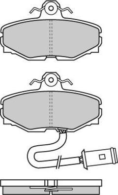 E.T.F. 12-0454 - Тормозные колодки, дисковые, комплект autospares.lv