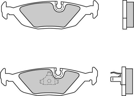 E.T.F. 12-0456 - Тормозные колодки, дисковые, комплект autospares.lv