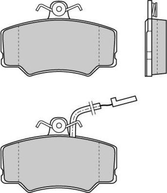 E.T.F. 12-0458 - Тормозные колодки, дисковые, комплект autospares.lv