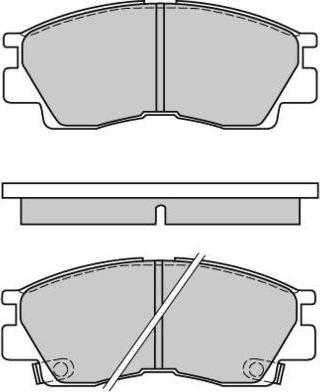 E.T.F. 12-0453 - Тормозные колодки, дисковые, комплект autospares.lv