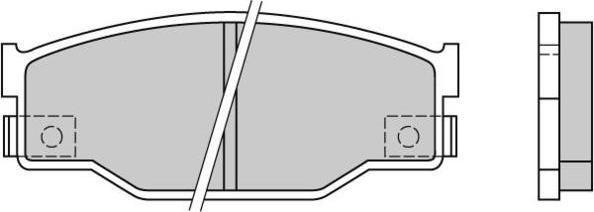 E.T.F. 12-0403 - Тормозные колодки, дисковые, комплект autospares.lv